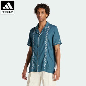 【公式】アディダス adidas 返品可 レジャー ボウリングシャツ オリジナルス メンズ ウェア・服 トップス シャツ 青 ブルー IR8401 notp