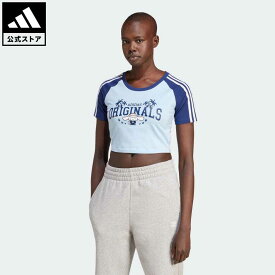 【公式】アディダス adidas 返品可 アディダス オリジナルス × ハローキティ シナモロール グラフィック ベビー半袖Tシャツ オリジナルス レディース ウェア・服 トップス Tシャツ 青 ブルー JH3175 半袖 p0524