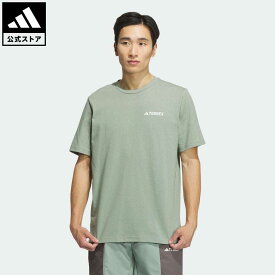 【公式】アディダス adidas 返品可 アウトドア グラフィック ポリジン 230 GSM 半袖Tシャツ アディダス テレックス メンズ ウェア・服 トップス Tシャツ 緑 グリーン IS0283 半袖 p0524