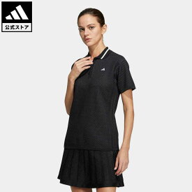 【公式】アディダス adidas 返品可 ゴルフ PRIMEKNIT ジャカード 半袖ポロシャツ レディース ウェア・服 トップス ポロシャツ 黒 ブラック HS9983