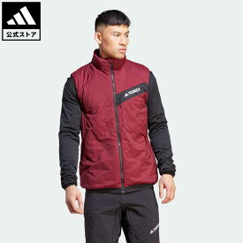 【公式】アディダス adidas 返品可 アウトドア テックロック ストレッチ PrimaLoft ベスト アディダス テレックス メンズ ウェア・服 アウター ベスト 赤 レッド IB4283 中わた