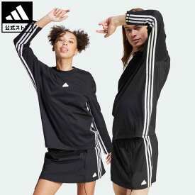 【1,000円OFFクーポン対象 6/4 20:00〜6/11 1:59】【公式】アディダス adidas 返品可 エクスプレス オールジェンダー 抗菌長袖Tシャツ スポーツウェア レディース ウェア・服 トップス Tシャツ 黒 ブラック IN1828 ロンt p0604