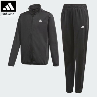 【50%OFF 2/4-2/10】【公式】アディダス adidas 返品可 ライフスタイル アディダス エッセンシャルズ トラックスーツ（ジャージセットアップ） / adidas Essentials Track Suit スポーツウェア キッズ／子供用 ウェア・服 ジャージ 黒 ブラック GN3974 上下 p0204