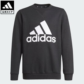 【50％OFFクーポン対象 06/04 20:00～06/11 01:59】 【公式】アディダス adidas 返品可 ライフスタイル エッセンシャルズ スウェット / Essentials Sweatshirt スポーツウェア キッズ／子供用 ウェア・服 スウェット（トレーナー） 黒 ブラック GN4029 親子コーデ