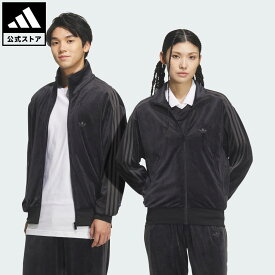 【公式】アディダス adidas 返品可 ライフスタイル FB TT ベロア トラックトップ（ジャージ） オリジナルス ユニセックス ウェア・服 ジャージ 黒 ブラック KQ5474