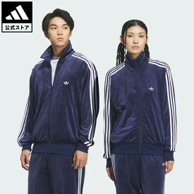 【公式】アディダス adidas 返品可 ライフスタイル FB TT ベロア トラックトップ（ジャージ） オリジナルス ユニセックス ウェア・服 ジャージ 青 ブルー KQ5475