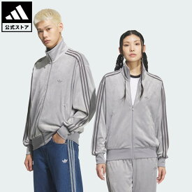 【公式】アディダス adidas 返品可 ライフスタイル FB TT ベロア トラックトップ（ジャージ） オリジナルス ユニセックス ウェア・服 ジャージ グレー KQ5476