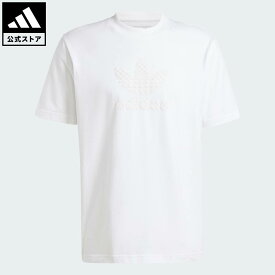 【公式】アディダス adidas 返品可 ライフスタイル モノグラムティー オリジナルス メンズ ウェア・服 Tシャツ 白 ホワイト IZ2526