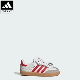 【公式】アディダス adidas 返品可 ライフスタイル アディダス ディズニー サンバ OG キッズ / Adidas Disney SAMBA OG CF EL I オリジナルス キッズ／子供用 シューズ・靴 スニーカー 白 ホワイト IH1754