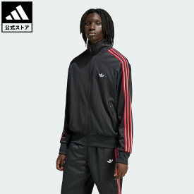 【ポイント20倍 07/15 00:00～07/26 01:59】 【公式】アディダス adidas 返品可 ライフスタイル ファイヤーバード ルーズ ピンストライプ トラックトップ オリジナルス メンズ ウェア・服 ジャージ 黒 ブラック KD6292 【PTU】