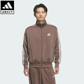 【20％OFFクーポン対象 08/04 20:00～08/11 01:59】 【公式】アディダス adidas 返品可 ライフスタイル 軽パン トリコットトラックトップ スポーツウェア メンズ ウェア・服 ジャージ ブラウン KQ6937