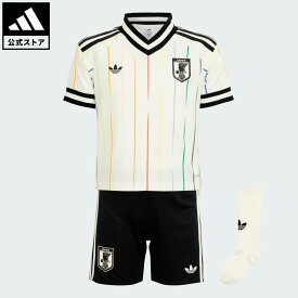 【公式】アディダス adidas 返品可 サッカー キッズ サッカー日本代表 2026 アウェイ レプリカ ユニフォーム ミニキット オリジナルス キッズ／子供用 ウェア・服 ユニフォーム 白 ホワイト IA6117