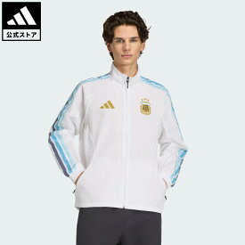 【公式】アディダス adidas 返品可 サッカー アルゼンチン代表 ホーム アンセムジャケット パフォーマンス メンズ ウェア・服 ジャージ 白 ホワイト JZ6285