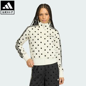 【公式】アディダス adidas 返品可 ソーシャルギフト対象 ライフスタイル サテン ポルカドット TTトラックトップ オリジナルス レディース ウェア・服 ジャージ 白 ホワイト KV1165