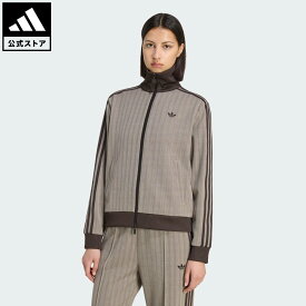 【ポイント20倍 08/15 00:00～08/20 23:59】 【公式】アディダス adidas 返品可 ソーシャルギフト対象 ライフスタイル トラックトップ OG ツイード オリジナルス レディース ウェア・服 ジャージ ブラウン KX1868 【PTU】