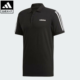 【50％OFFクーポン対象 07/04 20:00～07/11 01:59】 【公式】アディダス adidas 返品可 ライフスタイル 3ストライプス 半袖ポロシャツ / 3-Stripes Polo Shirt スポーツウェア メンズ ウェア・服 ポロシャツ 黒 ブラック EJ0927