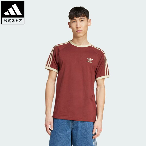【20％OFFクーポン対象 09/15 0:00～09/25 23:59】 【公式】アディダス adidas 返品可 ライフスタイル アディカラー クラシック スリーストライプ Tシャツ オリジナルス メンズ ウェア・服 Tシャツ ブラウン KC4713