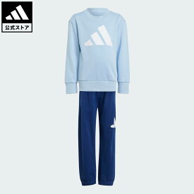 【50％OFFクーポン対象 09/15 0:00～09/25 23:59】 【公式】アディダス adidas 返品可 ライフスタイル エッセンシャルズ ジョガー セットアップ キッズ スポーツウェア キッズ／子供用 ウェア・服 ジャージ 青 ブルー JC9729