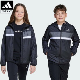 【50％OFFクーポン対象 09/15 0:00～09/25 23:59】 【公式】アディダス adidas 返品可 ライフスタイル ティベリオ ウィンドブレーカー キッズ スポーツウェア キッズ／子供用 ウェア・服 ジャケット 黒 ブラック JL7397