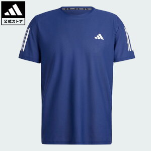 【20%OFFクーポン対象 10/24 00:00〜10/27 23:59】 【公式】アディダス adidas 返品可 ランニング オウン ザ ラン ティー パフォーマンス メンズ ウェア・服 Tシャツ 青 ブルー IN1502 ランニングウェア