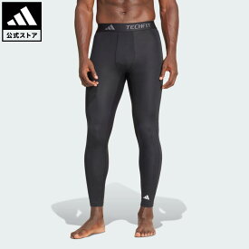 【ポイント20倍 07/15 00:00～07/26 01:59】 【公式】アディダス adidas 返品可 ソーシャルギフト対象 ジム・トレーニング テックフィット コンプレッション トレーニング ロングレギンス パフォーマンス メンズ ウェア・服 タイツ・レギンス 黒 ブラック IN5590 フィット…