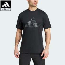 【50％OFFクーポン対象 03/04 20:00～03/11 01:59】 【公式】アディダス adidas 返品可 ジム・トレーニング トレイン エッセンシャルズ カモグラフィック ロゴ 半袖Tシャツ パフォーマンス メンズ ウェア・服 Tシャツ 黒 ブラック IS6151 半袖 夏 【PT】