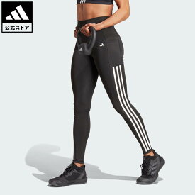 【公式】アディダス adidas 返品可 ジム・トレーニング Optime スリーストライプス フルレングスレギンス パフォーマンス レディース ウェア・服 タイツ・レギンス 黒 ブラック IT9105 フィットネスウェア スポーツウェア レギンス streng strength