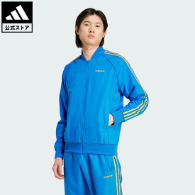 【公式】アディダス adidas 返品可 ライフスタイル SST トラックトップ（ジャージ） オリジナルス メンズ ウェア・服 ジャージ 青 ブルー IW3235
