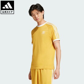 【50％OFFクーポン対象 06/13 00:00～06/18 23:59】 【公式】アディダス adidas 返品可 ライフスタイル アディカラー クラシック スリーストライプ Tシャツ オリジナルス メンズ ウェア・服 Tシャツ イエロー IZ2370 半袖 夏