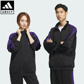 【公式】アディダス adidas 返品可 ライフスタイル トラックジャケット（ジェンダーニュートラル） オリジナルス ユニセックス ウェア・服 ジャージ 黒 ブラック IZ4923 上着