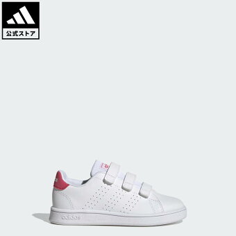 【50%OFF 2/4-2/10】【公式】アディダス adidas 返品可 テニス アドバンコート ライフスタイル 面ファスナー / AdvanCourt Lifestyle H&L スポーツウェア キッズ／子供用 シューズ・靴 スニーカー 白 ホワイト GW6495 テニスシューズ p0204