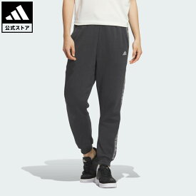 【ポイント15倍 07/15 00:00～23:59】【公式】アディダス adidas 返品可 ライフスタイル ワーディング ルーズフィット 9/10丈フレンチテリーパンツ スポーツウェア レディース ウェア・服 ボトムス グレー JG8145 jo_24fw【PT】