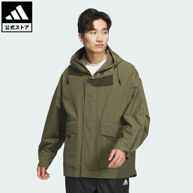 【20%OFFクーポン対象 07/19 00:00～07/26 23:59】 【公式】アディダス adidas 返品可 ライフスタイル マストハブ スモールロゴ ルーズフィット フリース裏地付きウーブンフード付きジャケット スポーツウェア メンズ ウェア・服 ジャケット 緑 グリーン JG8511