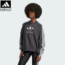 【20%OFFクーポン対象 07/19 00:00～07/26 23:59】 【公式】アディダス adidas 返品可 ライフスタイル Adilenium シーズン2 クルーネックスウェット（ジェンダーニュートラル） オリジナルス レディース ウェア・服 スウェット（トレーナー） 黒 ブラック JM9269