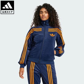 【20%OFFクーポン対象 07/19 00:00～07/26 23:59】 【公式】アディダス adidas 返品可 ライフスタイル 70s ベロア トラックトップ オリジナルス レディース ウェア・服 ジャージ 青 ブルー JN8287