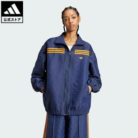 【20%OFFクーポン対象 07/19 00:00～07/26 23:59】 【公式】アディダス adidas 返品可 ライフスタイル 70s オーバーサイズ トラックジャケット オリジナルス レディース ウェア・服 ジャージ 青 ブルー JN8302