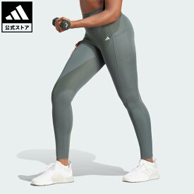 【ポイント15倍 07/15 00:00～23:59】【公式】アディダス adidas 返品可 ジム・トレーニング Optime フルレングス レギンス パフォーマンス レディース ウェア・服 タイツ・レギンス グレー IT9104 フィットネスウェア スポーツウェア レギンス streng strength【PT】
