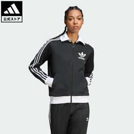 【20%OFFクーポン対象 07/19 00:00～07/26 23:59】 【公式】アディダス adidas 返品可 ライフスタイル クラシック トラックトップ オリジナルス レディース ウェア・服 ジャージ 黒 ブラック IW3174 notp