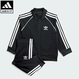 【公式】アディダス adidas 返品可 ライフスタイル アディカラーSSTトラックスーツ キッズ オリジナルス キッズ／子供用 ウェア・服 ジャージ 黒 ブラック IX7622 上下 親子コーデ セットアップ