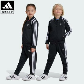 【公式】アディダス adidas 返品可 ライフスタイル アディカラーSSTトラックスーツ キッズ オリジナルス キッズ／子供用 ウェア・服 ジャージ 黒 ブラック IX7624 上下 親子コーデ セットアップ