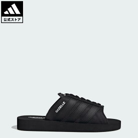 【30％OFFクーポン対象 1/9 0:00～1/16 23:59】 【公式】アディダス adidas 返品可 ライフスタイル ガゼル ビーチ スライド / Gazelle Beach Slides オリジナルス ユニセックス シューズ・靴 サンダル＆ビーチサンダル 黒 ブラック JQ7423