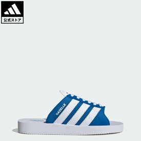 【50％OFFクーポン対象 04/14 20:00～04/20 23:59】 【公式】アディダス adidas 返品可 ライフスタイル ガゼル ビーチ スライド / Gazelle Beach Slides オリジナルス ユニセックス シューズ・靴 サンダル＆ビーチサンダル 青 ブルー JQ7425