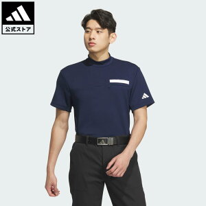 【ポイント20倍 10/24 00:00〜10/27 23:59】 【公式】アディダス adidas 返品可 ゴルフ 【ゴルフ】チェストポケット付き モックネック 半袖シャツ パフォーマンス メンズ ウェア・服 ポロシャツ 青