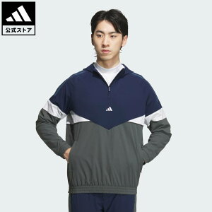 【公式】アディダス adidas 返品可 ゴルフ 【ゴルフ】ツイストウィーブ アーカイブデザイン サイドジップ付キ ハーフジップ長袖フーディー パフォーマンス メンズ ウェア・服 パーカー(フ
