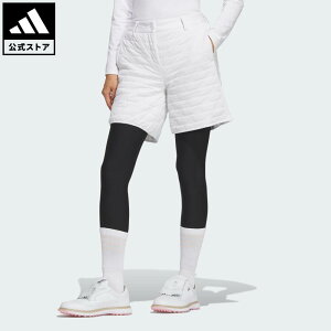 【公式】アディダス adidas 返品可 ゴルフ 【ゴルフ】WIND. RDY 保温 中わた BOS ロゴ キルトショーツ パフォーマンス レディース ウェア・服 ショートパンツ・短パン 白 ホワイト IS4764