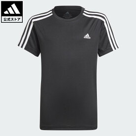 【50%OFFクーポン対象 07/19 00:00～07/26 23:59】 【公式】アディダス adidas 返品可 ジム・トレーニング デザインド トゥ ムーブ 3ストライプス 半袖Tシャツ / Design 2 Move 3-Stripes Tee スポーツウェア キッズ／子供用 ウェア・服 Tシャツ 黒 ブラック GN1496 半袖 …