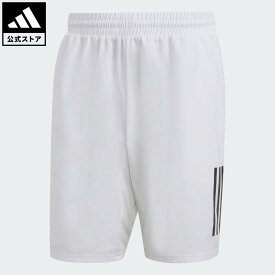 【公式】アディダス adidas 返品可 テニス クラブ スリーストライプス テニスショーツ パフォーマンス メンズ ウェア・服 ショートパンツ・短パン 白 ホワイト HS3251