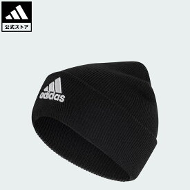 【50％OFFクーポン対象 09/15 0:00～09/25 23:59】 【公式】アディダス adidas 返品可 ライフスタイル ロゴ ビーニー パフォーマンス ユニセックス アクセサリー 帽子 黒 ブラック IB2651
