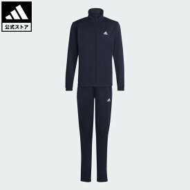 【公式】アディダス adidas 返品可 ライフスタイル エッセンシャルズ ビッグロゴ トラックスーツ スポーツウェア キッズ／子供用 ウェア・服 ジャージ 青 ブルー IC5685 上下