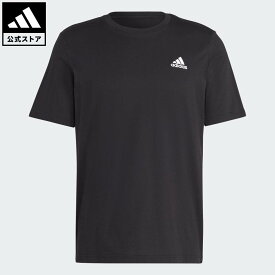 【ポイント15倍 07/15 00:00～23:59】【公式】アディダス adidas 返品可 ライフスタイル エッセンシャルズ シングルジャージー スモール刺しゅうロゴ 半袖Tシャツ スポーツウェア メンズ ウェア・服 Tシャツ 黒 ブラック IC9282 半袖【PT】